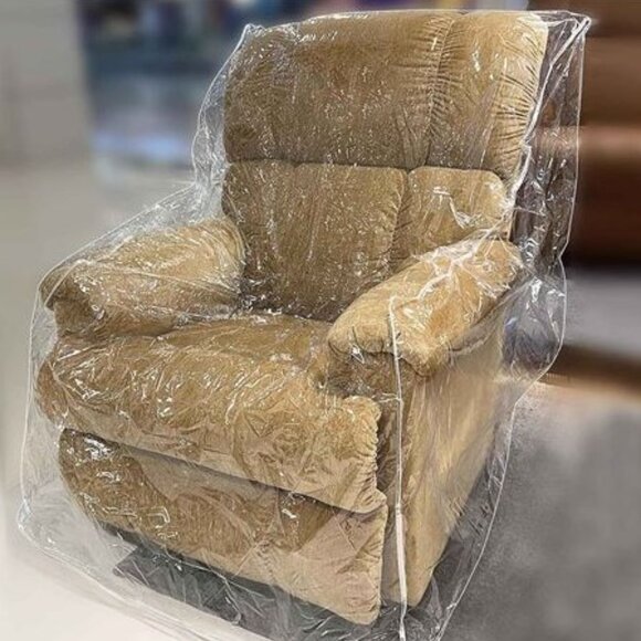 Wokire Clear Heavy Duty Plastic Recliner/Armchair Chair Cover Protector - Picture 2 of 2